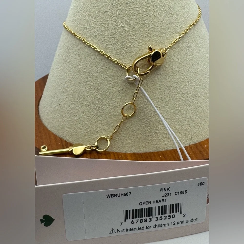 Kate Spade Open Heart Stone Lock Bracelet NWT - Picture 8 of 8